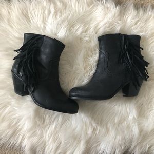 Black Sam Edelman Leather Booties 7W